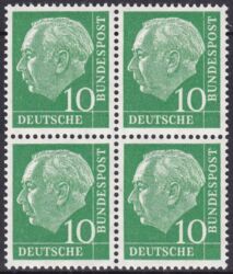 1954  Freimarke: Bundespräsident Theodor Heuss
