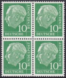 1954  Freimarke: Bundesprsident Theodor Heuss