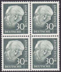1956  Freimarken: Bundespräsident Theodor Heuss