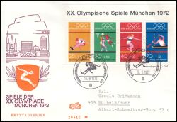 1972  Olympische Sommerspiele 1972 in München - Block