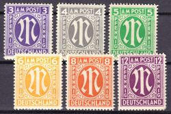 0 1945  Freimarken: AM-Post  englischer Druck