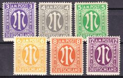 0 1945  Freimarken: AM-Post  englischer Druck