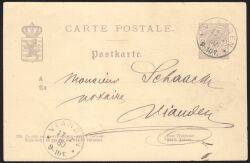 1879  Postkarte - "CARTE POSTALE" ohne Bindestrich