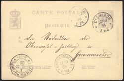 1879  Postkarte - "CARTE POSTALE" ohne Bindestrich