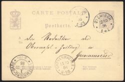 1879  Postkarte - CARTE POSTALE ohne Bindestrich