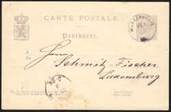 1879  Postkarte - "CARTE POSTALE" ohne Bindestrich