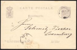 1879  Postkarte - CARTE POSTALE ohne Bindestrich