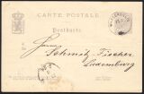 1879  Postkarte - "CARTE POSTALE" ohne Bindestrich