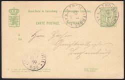 1888  Wertstempel: Allegorie mit geändertem Vordruck