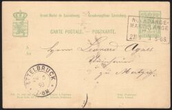 1888  Wertstempel: Allegorie mit geändertem Vordruck
