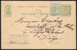 1888  Wertstempel: Allegorie mit geändertem Vordruck
