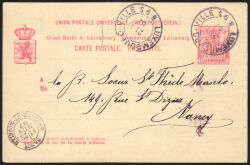 1888  Wertstempel: Allegorie mit geändertem Vordruck