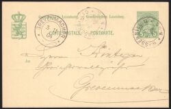 1903  Wertstempel: Großherzog Adolf - ohne Fußnote
