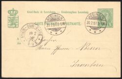 1903  Wertstempel: Großherzog Adolf - ohne Fußnote