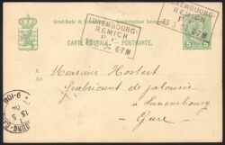 1903  Wertstempel: Großherzog Adolf - ohne Fußnote