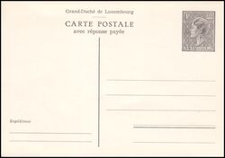 1949  Wertstempel: Groherzogin Charlotte - Doppelkarte