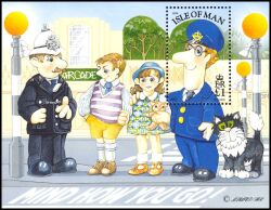1994  Briefträger Pat zu Besuch auf der Insel Man
