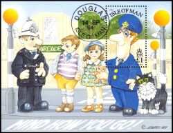 1994  Briefträger Pat zu Besuch auf der Insel Man