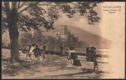 Heidelberg - Große Terrasse mit Schloß