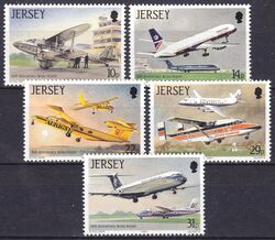 1987  50 Jahre Flughafen Jersey: Flugzeuge