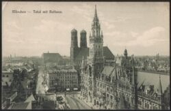 Mnchen - Ansicht mit Rathaus