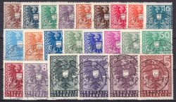 1945  Freimarken: Wappenzeichnung in drei Größen