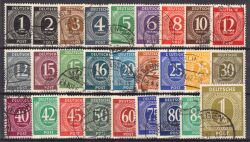 1946  Freimarken: Kontrollratsausgabe I