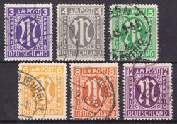 1945  Freimarken - englischer Druck
