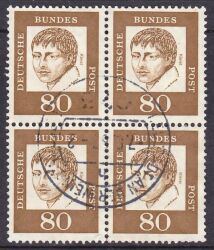 1961  Freimarken: Bedeutende Deutsche aus Bogen