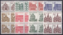 1964  Freimarken: Deutsche Bauwerke aus Bogen