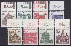 1964  Freimarken: Deutsche Bauwerke aus Bogen