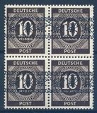 1948  Freimarken: Ziffernserie mit Bandaufdruck  54 I