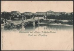 Frankreich - Straßburg - Universität mit Kaiser-Wilhelm-Brücke