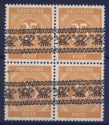 1948  Freimarken: Ziffernserie mit Bandaufdruck  62 I