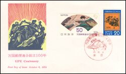 1974  100 Jahre Weltpostverein (UPU)