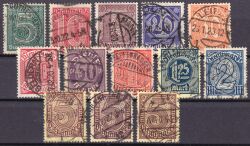 1920  Dienstmarken für alle Länder ohne Ablösungsziffer