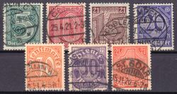 1920  Dienstmarken für Preußen mit Ablösungsziffer "21"