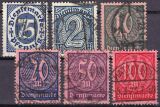 1922  Dienstmarken : Wertziffern