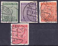 1945  Freimarken: Ziffern  ( I ) X