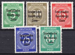 1948  Freimarken: Alliierte Besetzung mit Aufdruck  (III)