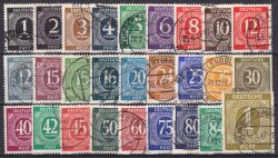 1946  Freimarken: Kontrollratsausgabe - Ziffern