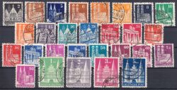 1948  Freimarken: Bautenserie - weit gezähnt