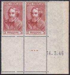 1945  Freimarken mit Druckdatum