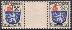 1945  Freimarken mit Zwischensteg