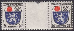 1945  Freimarken mit Zwischensteg