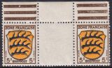 1945  Freimarken mit Zwischensteg