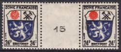 1945  Freimarken mit Zwischensteg