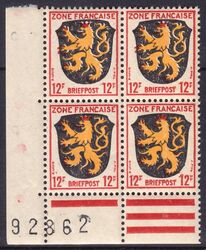 1945  Freimarken mit Bogennummer