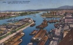 Schweiz - Basel , Kleinhüninger Rheinhafen