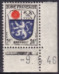 1945  Freimarke mit Druckdatum